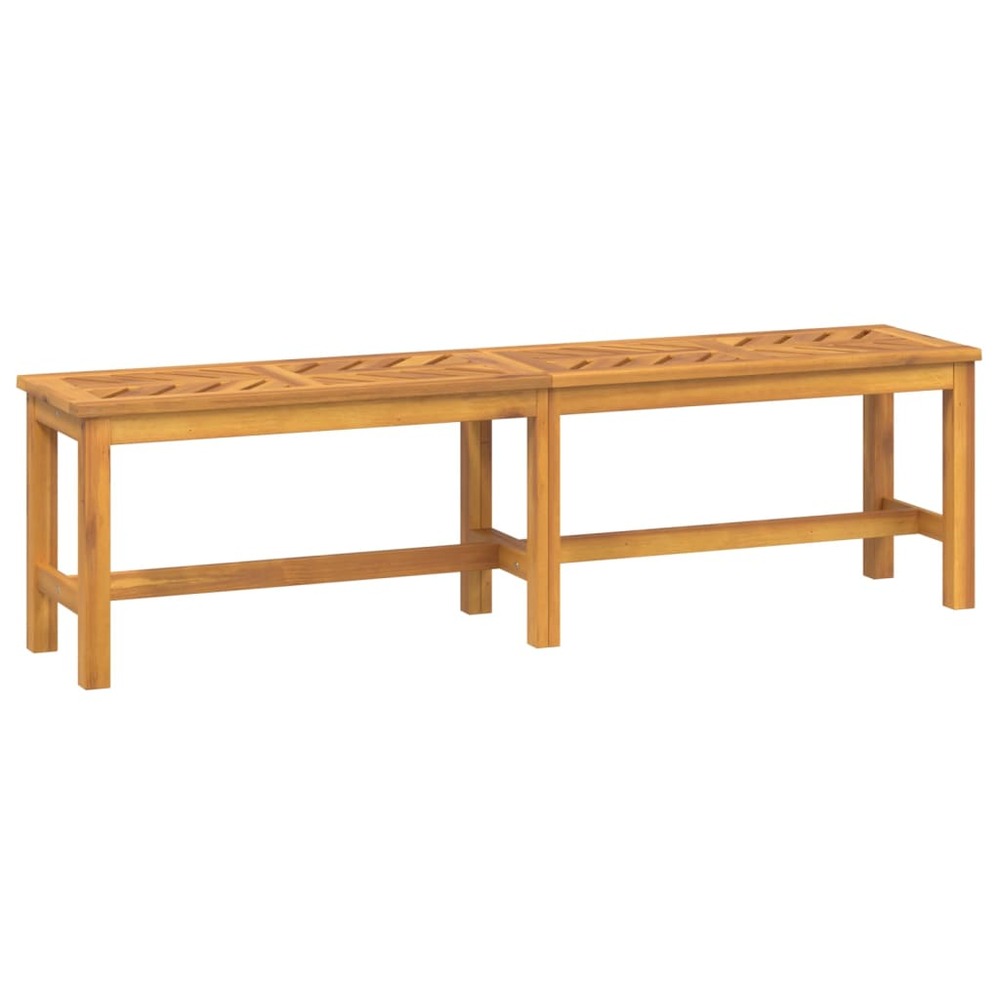 Banc de jardin meuble de patio d'extérieur terrasse 150 x 35 x 45 cm bois massif d'acacia