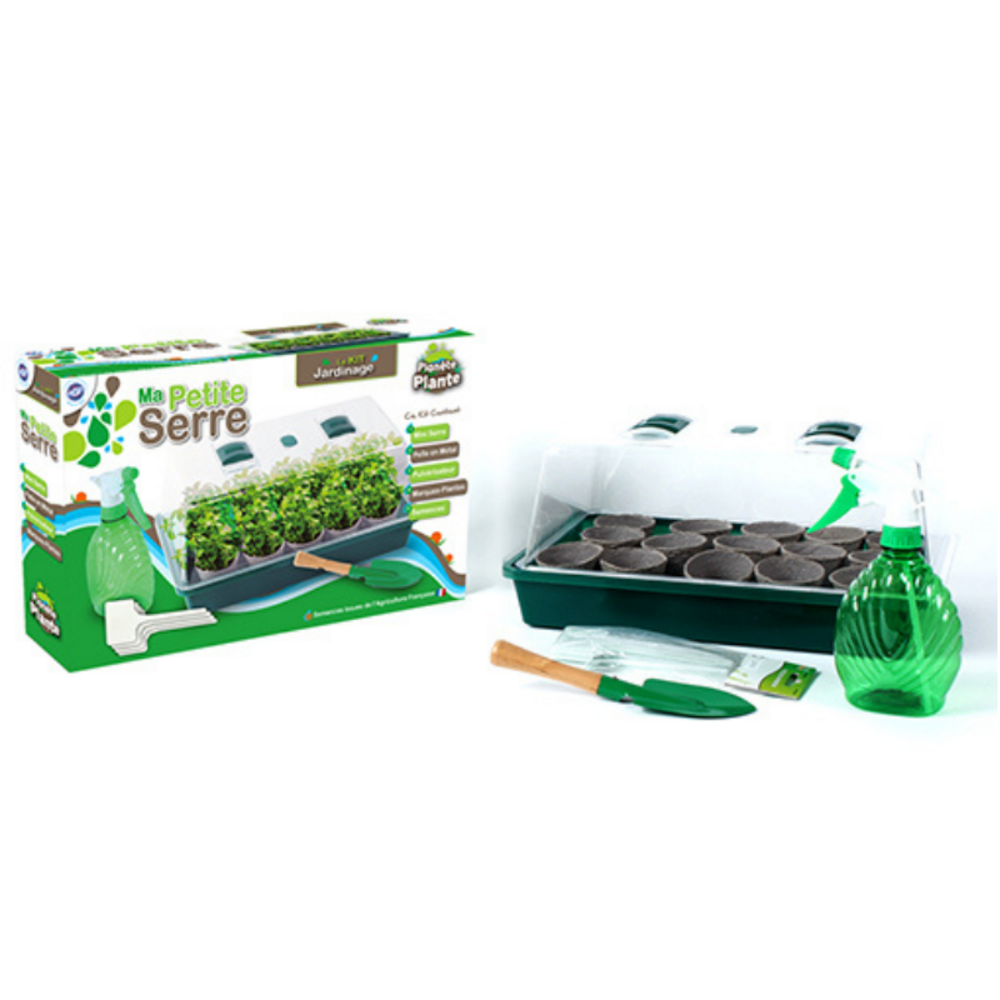 Kit jardinage 15 pots semences & accessoires