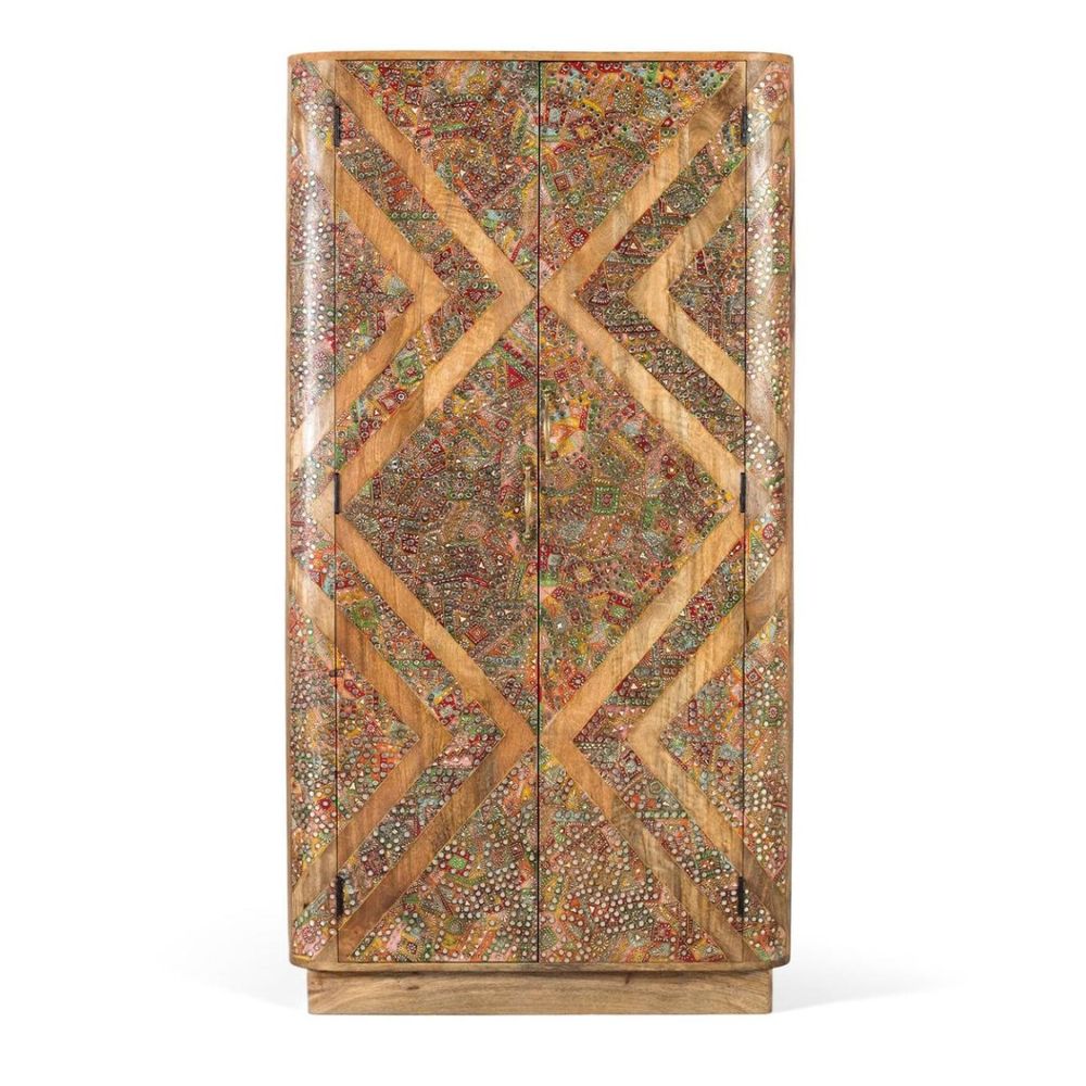 Armoire bois marron - malavina décoration d'autrefois