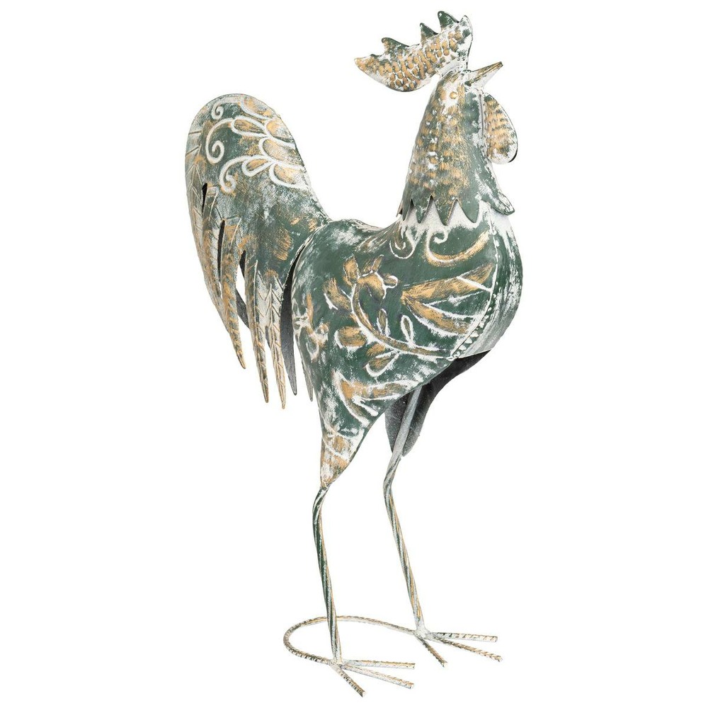 Coq déco conor h.54cm métal