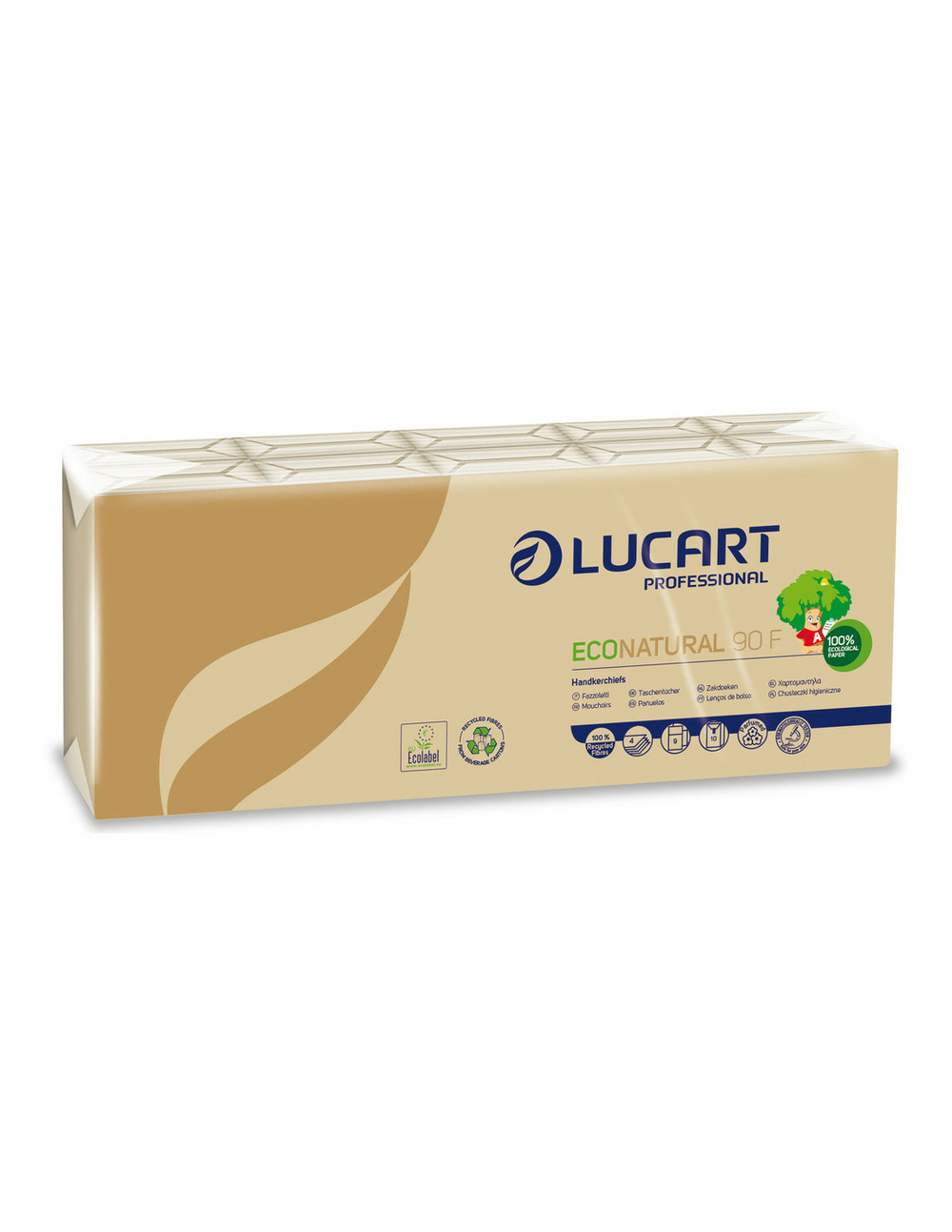 Mouchoirs en papier econatural 9 paquets de 10 - lucart