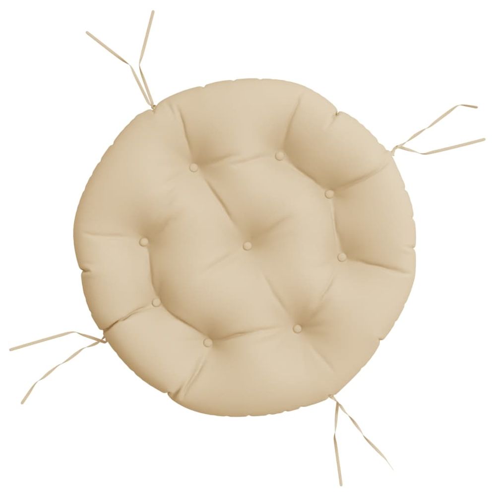 Coussin rond beige ø 60 x11 cm tissu oxford