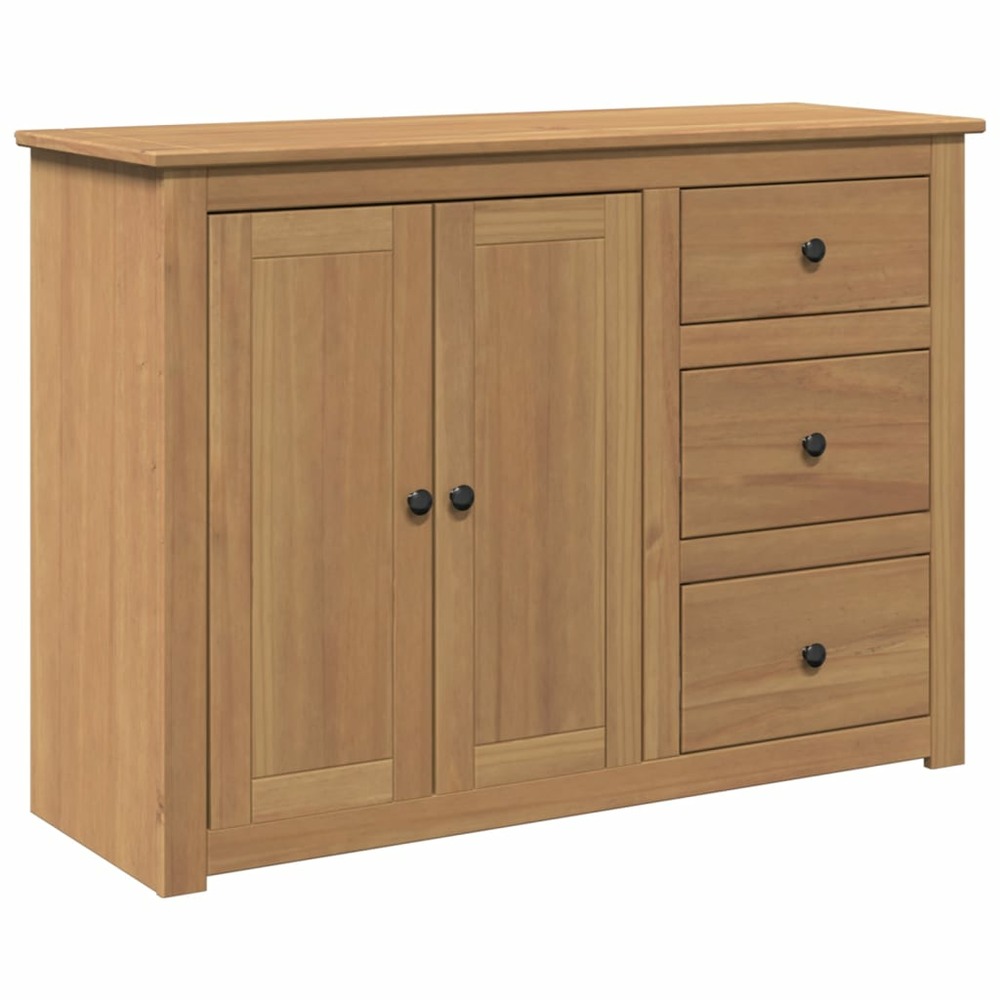 Buffet bahut commode armoire meuble de rangement organisateur cuisine salle de séjour salon avec tiroirs 112 x 40 x 80 cm boi