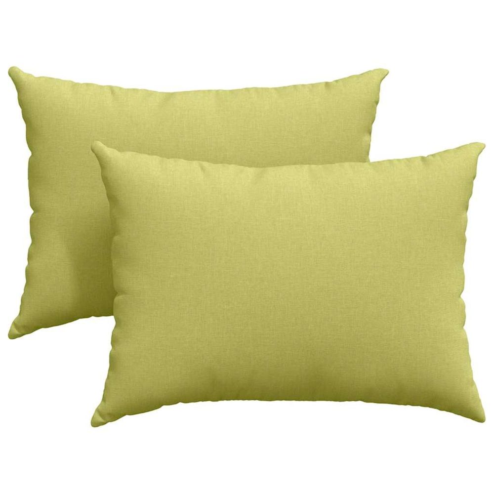 Coussins de canapé 2 pc tissu vert clair 70 x 50 cm