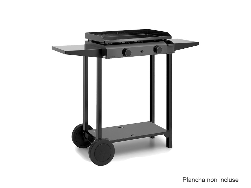 Chariot pour plancha noir - chba60
