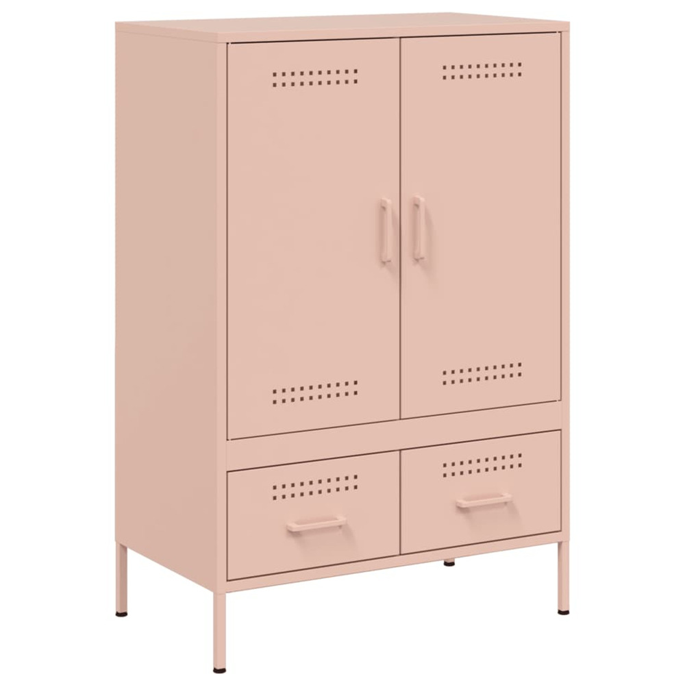 Buffet haut rose 68x39x101,5 cm acier