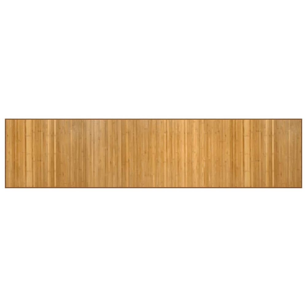 Tapis rectangulaire naturel 70x300 cm bambou