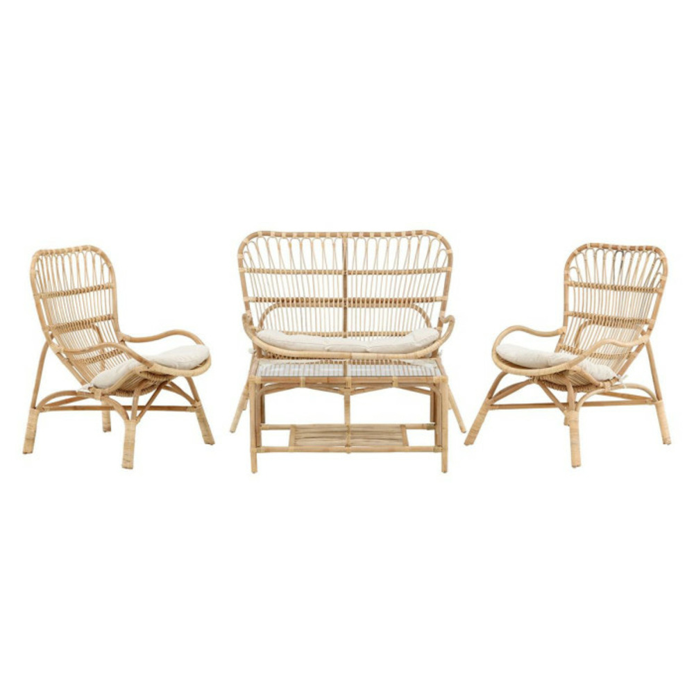 Salon de jardin en rotin ella 110cm naturel