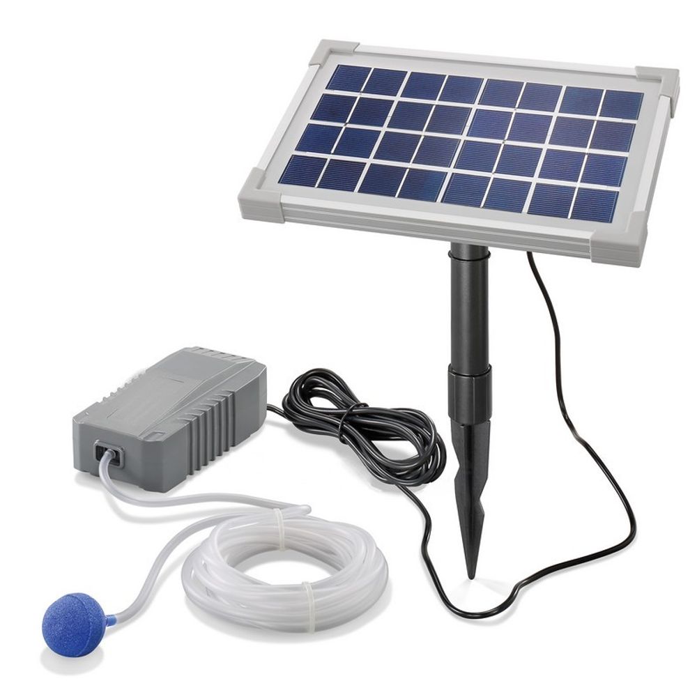 Kit aérateur bassin solaire 1 sortie d'air : 130l-3,5w