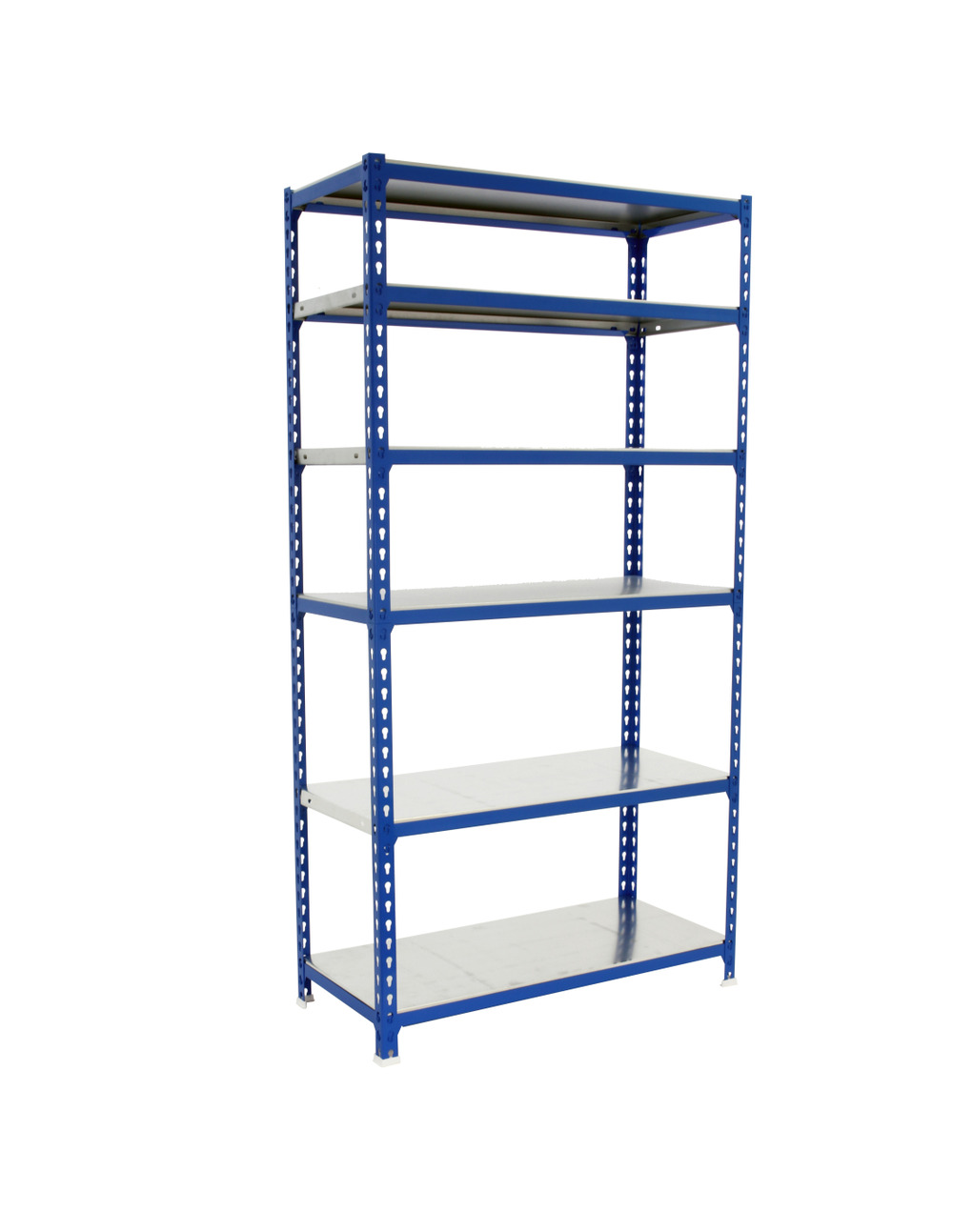 Etagère légère sans vis simonclick mini 6/300 bleu/galva bleu/galva 2500x800x300 - simonrack