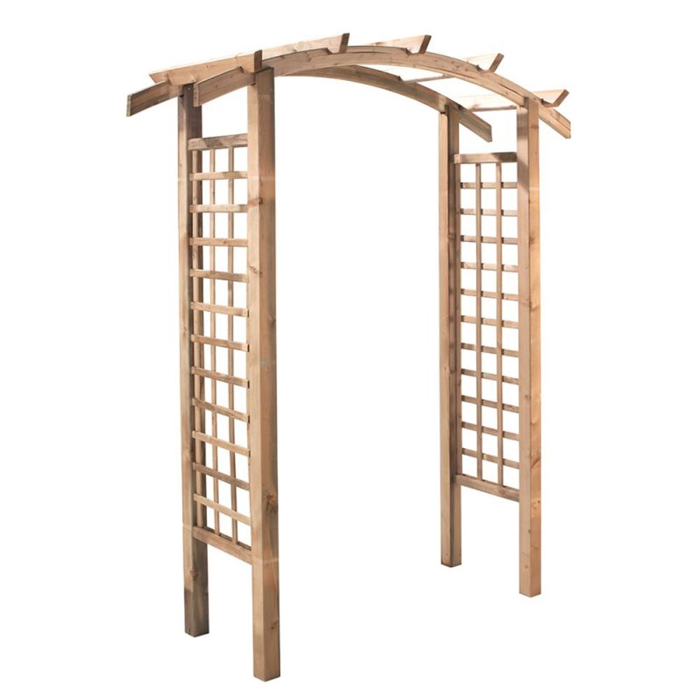 Arche de jardin en bois - pin sylvertre - 180 x 70 x 221 cm