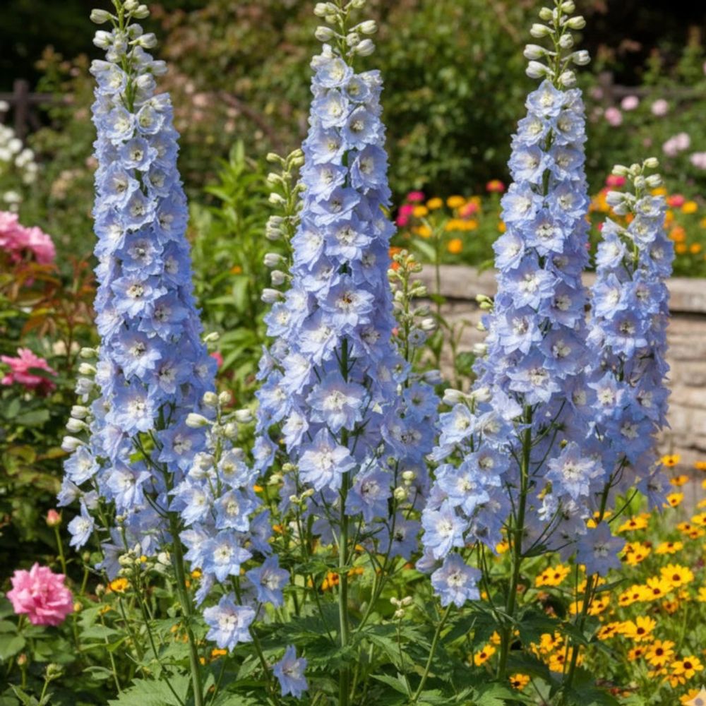 Pied-d'alouette summer skies, delphinium lot de 5 godets