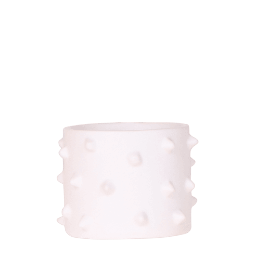Cache-pot spike blanc - ø6 cm