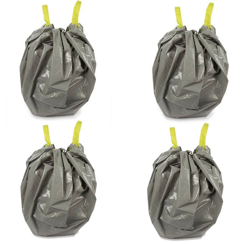 Lot de 4 sacs de jardin - utra résistant - polyéthylène - 130 l