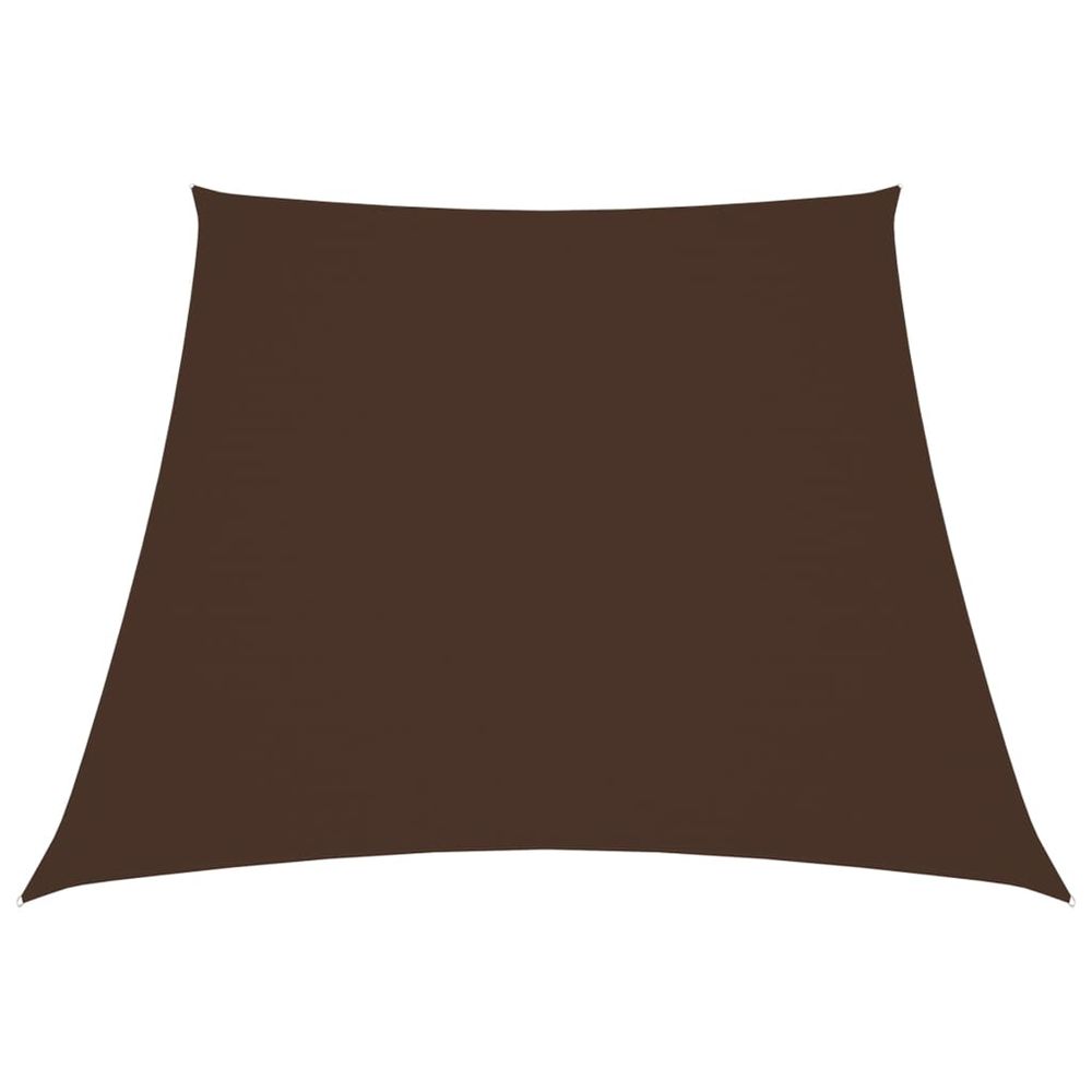 Voile de parasol tissu oxford trapèze 2/4x3 m marron