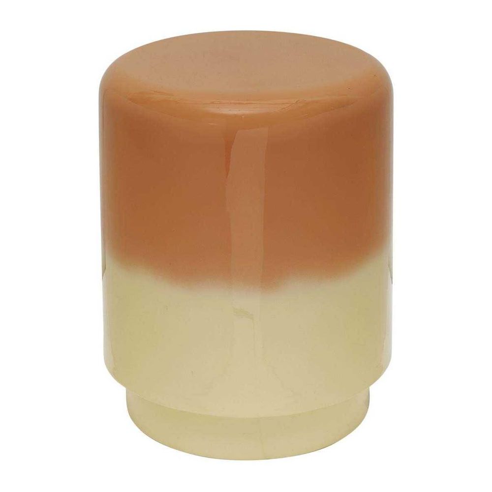Tabouret en métal bicolore borrar jaune