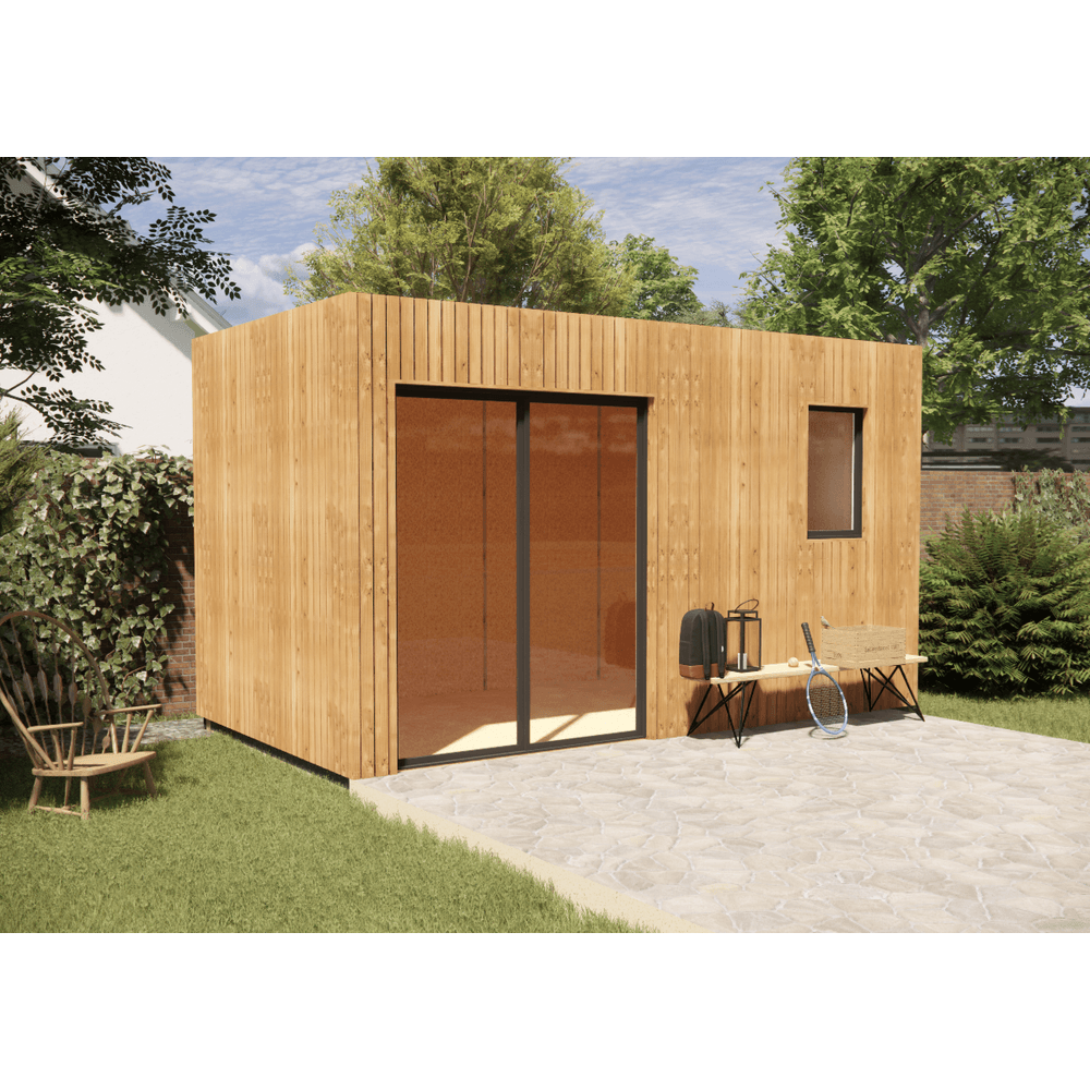 Studio de jardin 4 saisons en bois 4,4 x 2,4 x 2,7 m / isolation re2020 avec plancher isolé