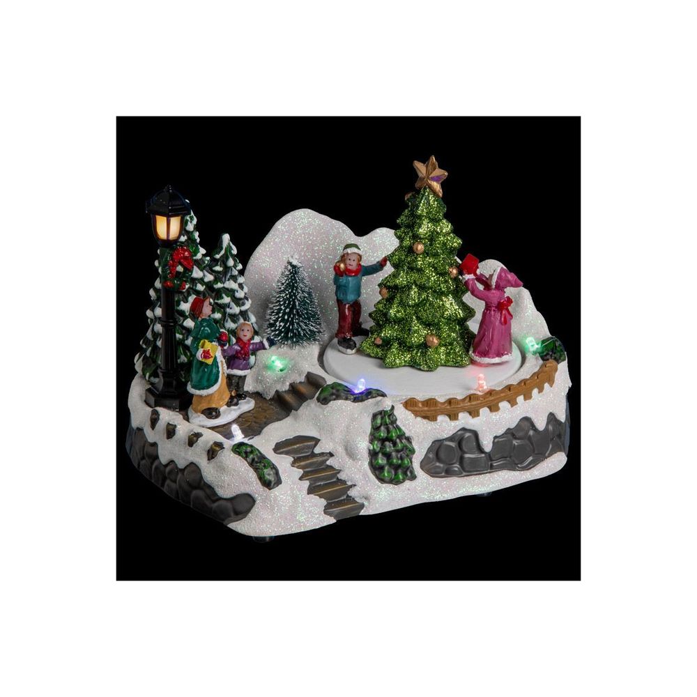 Village de noël sapin 