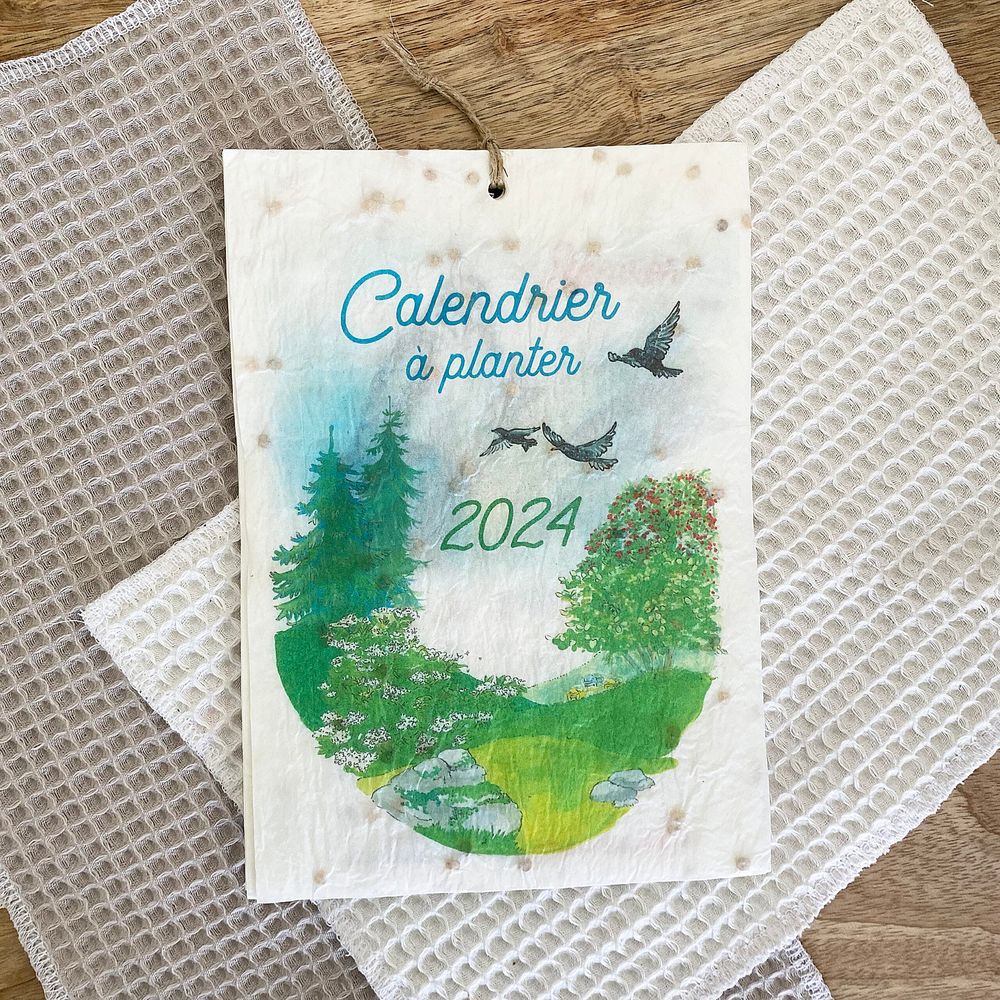 Calendrier ensemencé à planter 2024 jardin - format a5
