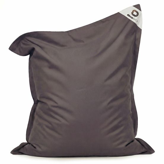 Housse pour pouf géant xxl 180x140cm intérieur et extérieur - gris carbone
