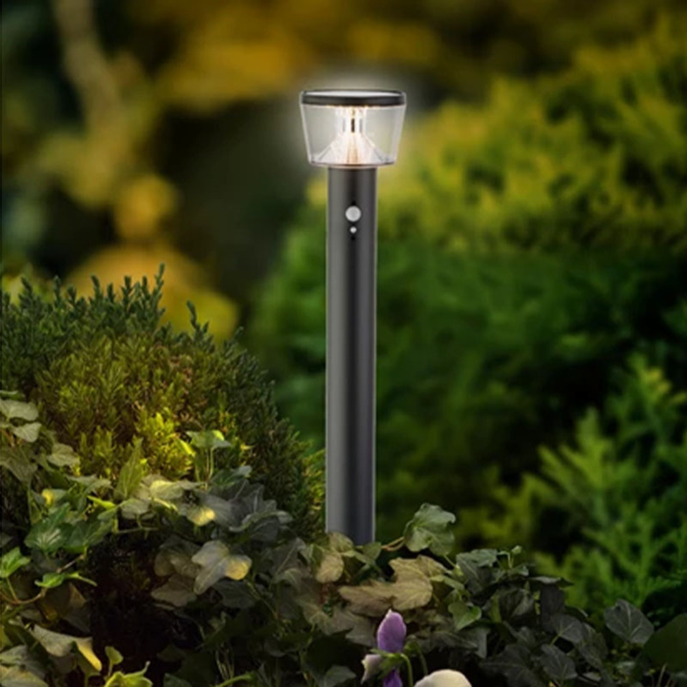 Borne solaire solaire sand 600 lumens 94 cm avec détecteur de mouvement