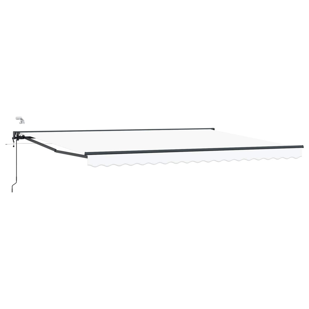 Auvent rétractable électrique blanc 4 × 3 m