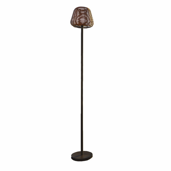 Lampadaire nomade midy beige poly rotin