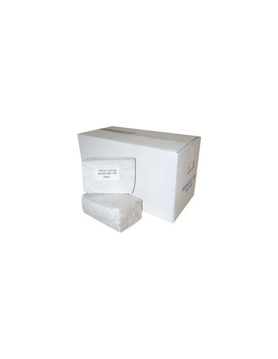 10 chiffons coton blanc sac 1 kg - global hygiene