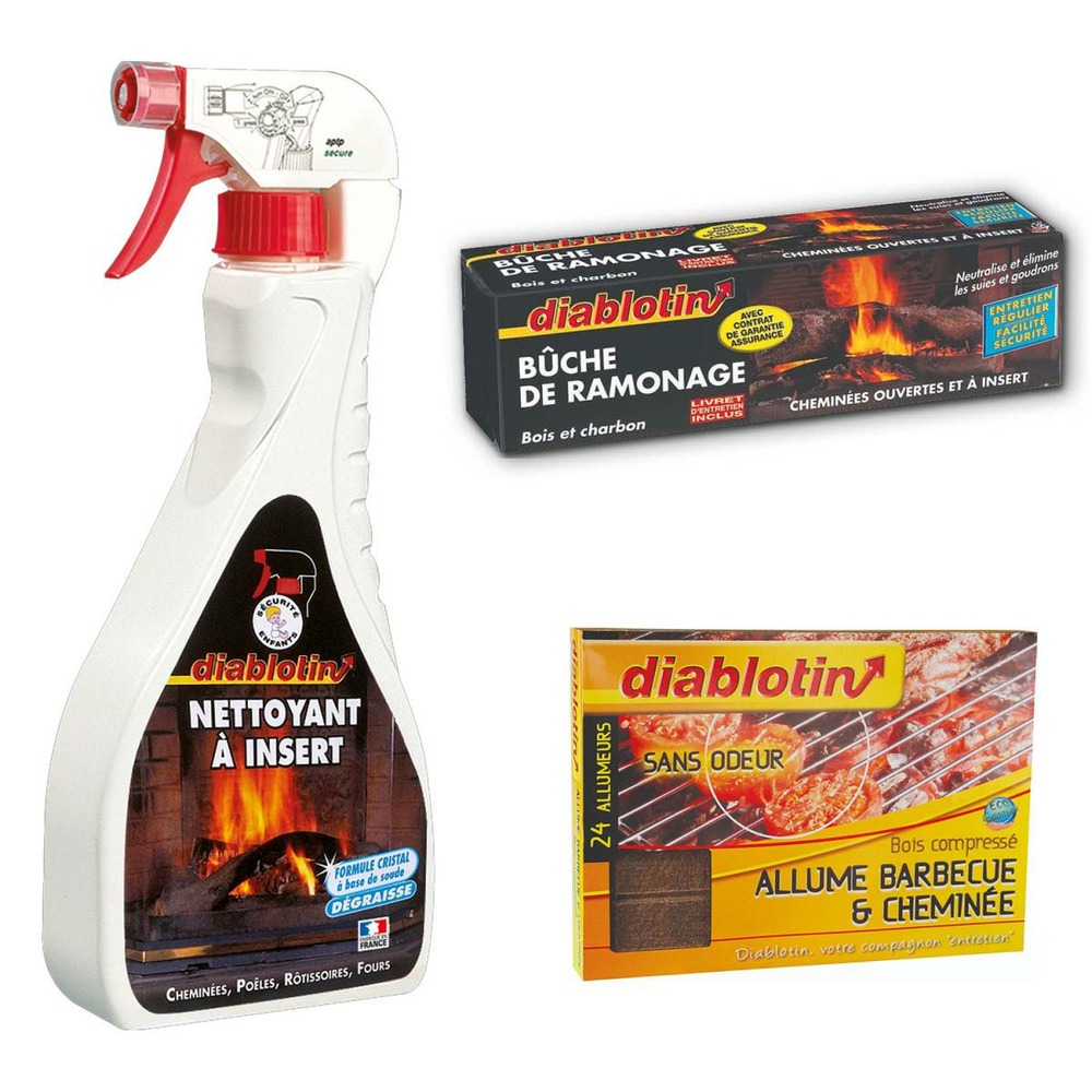 Pack complet diablotin : allumage & entretien de cheminée