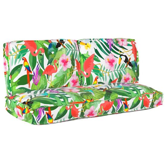 Ensemble de coussins floral 3 pcs multicolore tissu oxford