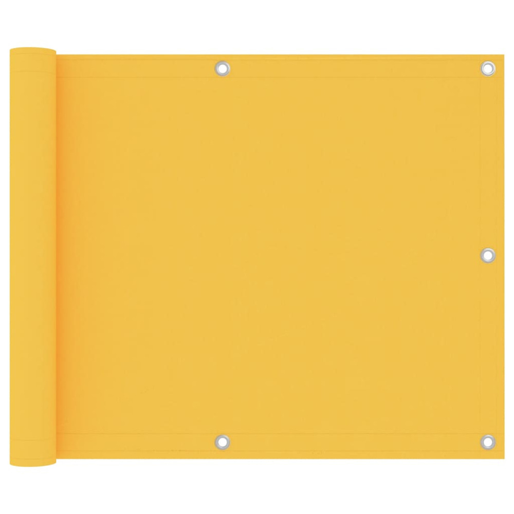 Écran de balcon jaune 75x600 cm tissu oxford