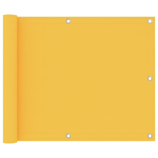 Écran de balcon jaune 75x600 cm tissu oxford