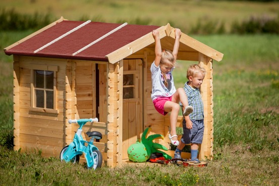 Maison en bois pour enfants - 1.1m2 - 182 x 146 cm - M501A