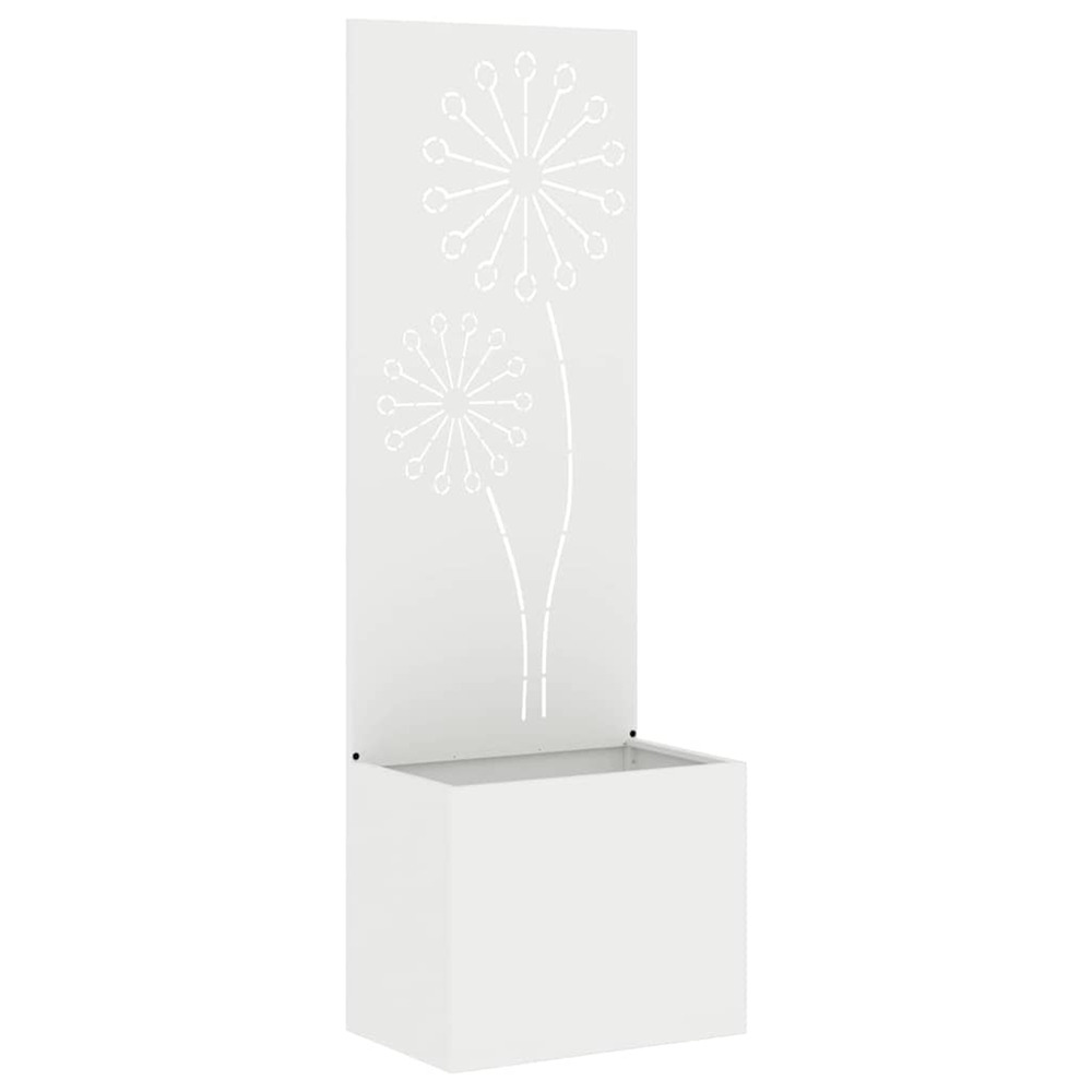 Écran de confidentialité de jardin fretwork blanc 50 x 140 cm