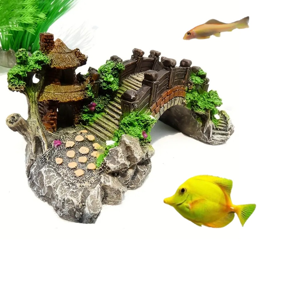 Pont décoratif pour aquarium