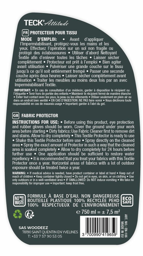 Protecteur pour tissus 750 ml