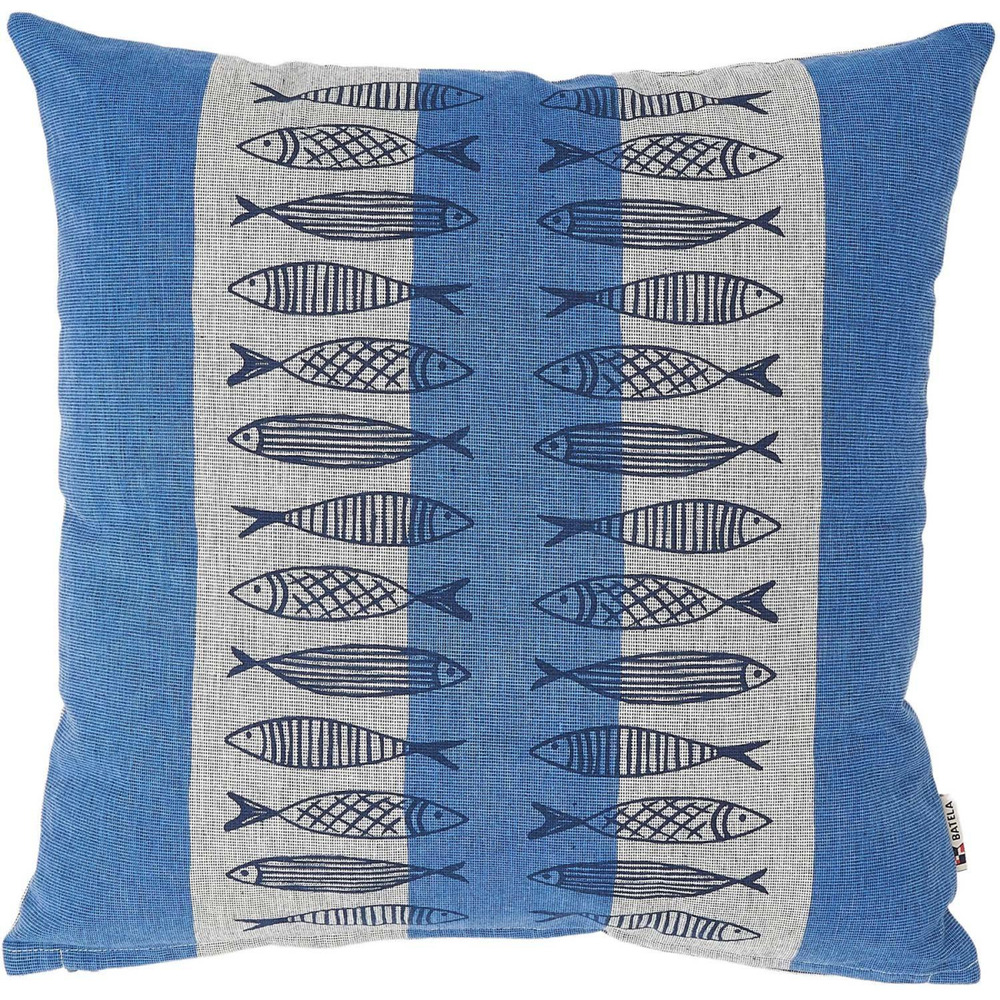 Coussin en coton sea 45 x 45 cm poissons