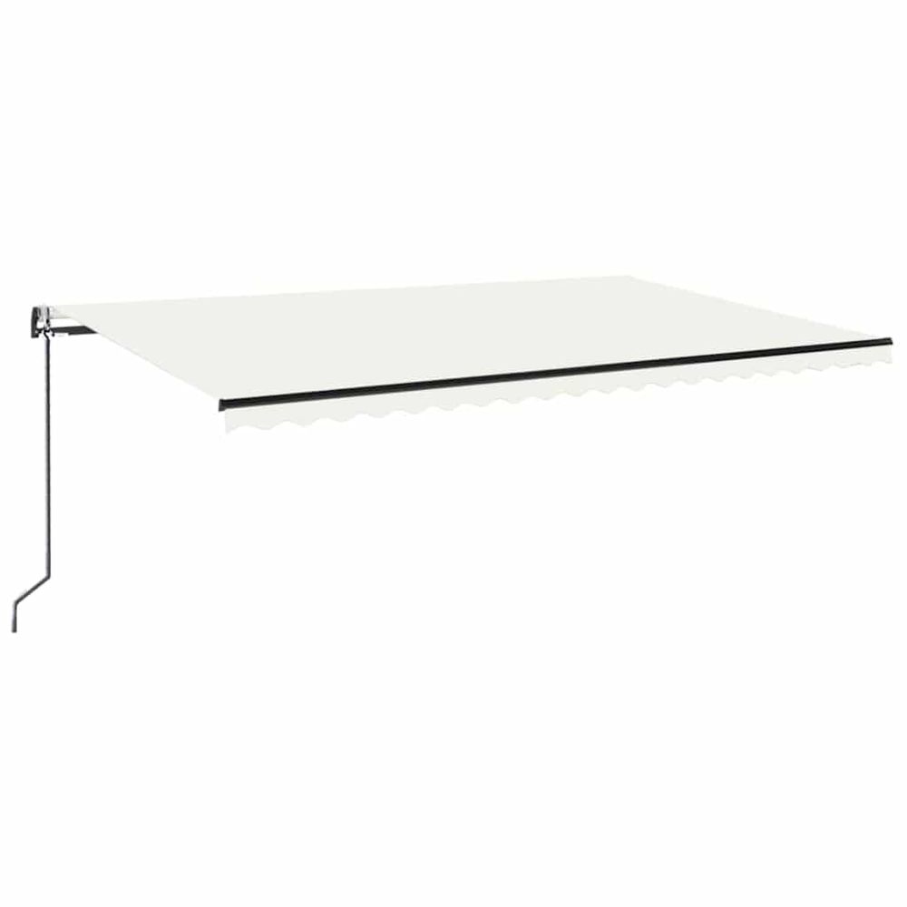 Auvent automatique avec capteur de vent et led 500x300 cm crème