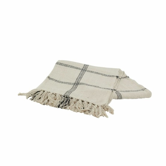 Plaid à carreaux en coton