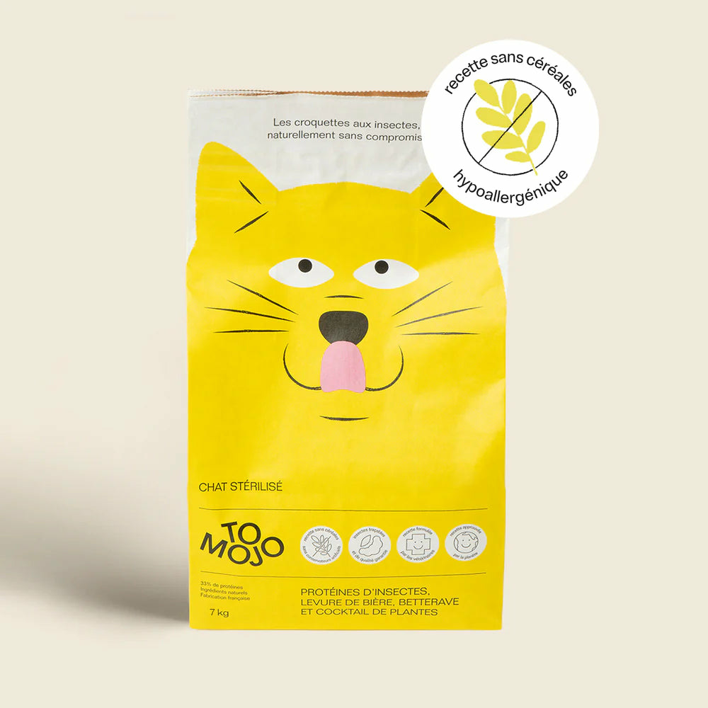 Croquettes aux insectes sans céréales pour chat 2.5kg