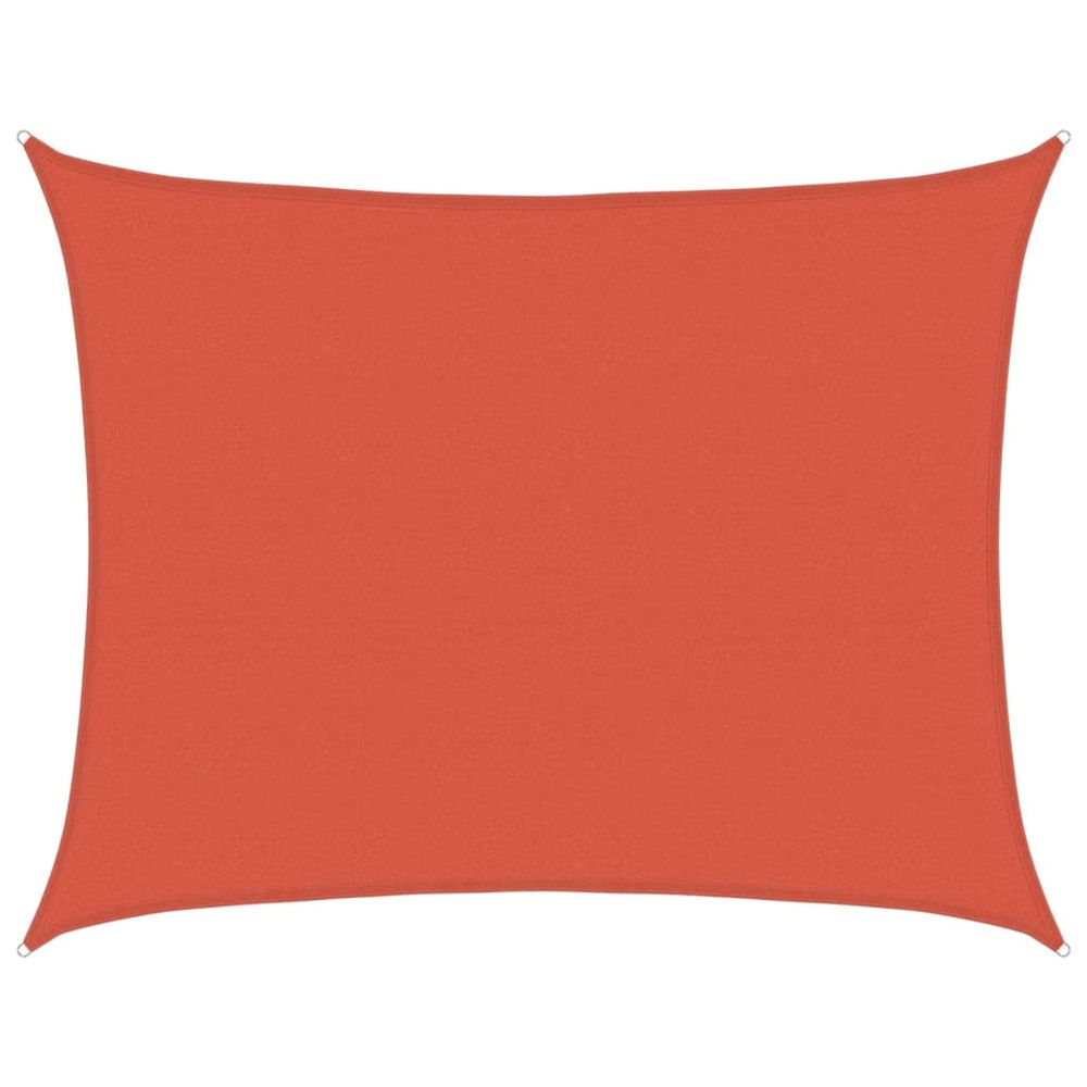 Voile d'ombrage 160 g/m² terre cuite 6x8 m pehd