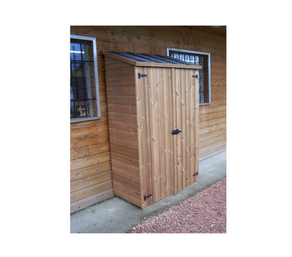 Abri mural bois multi-usages 0. 64 m² avec 3 étagères - the1206. 01