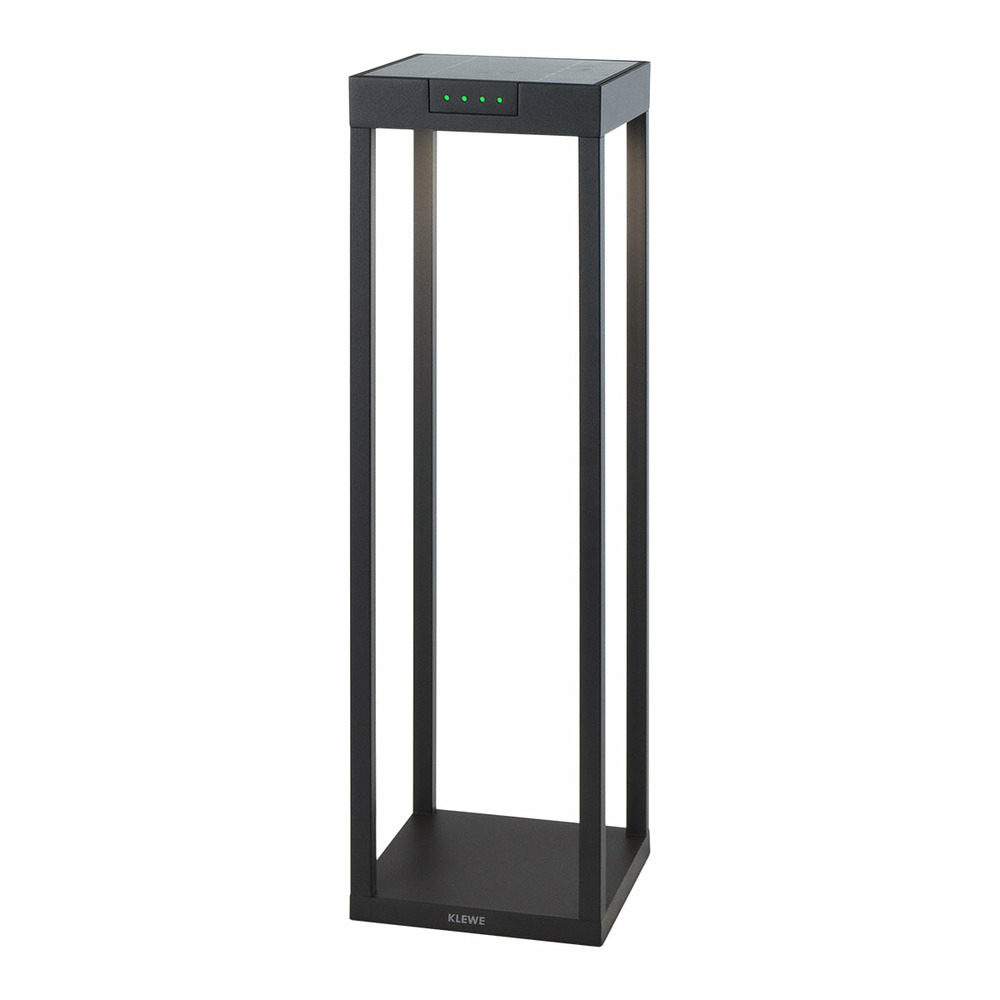 Borne solaire radia noir aluminium h50cm