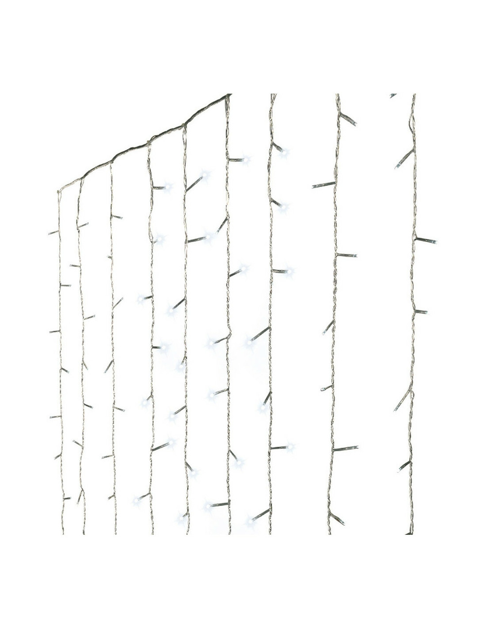 Rideau led pour usage extérieur, blanc lumière froide. 2,25x1,5m-240 leds