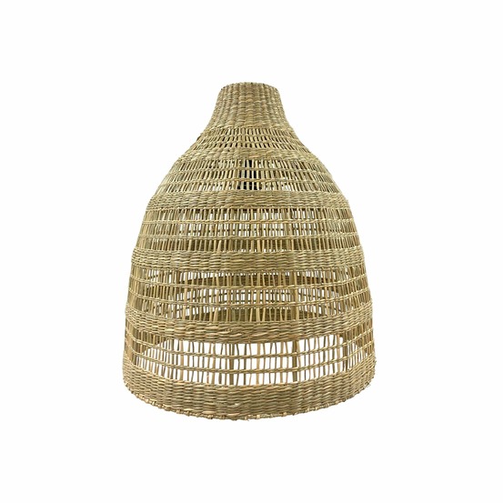 Abat-jour freya long beige herbe marine d49 cm