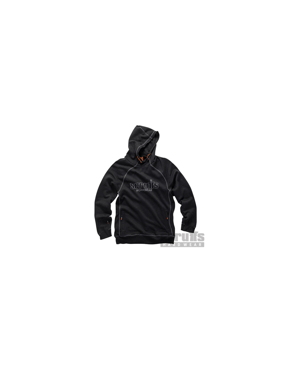 Scruffs - sweatshirt à capuche noir trade - taille xl