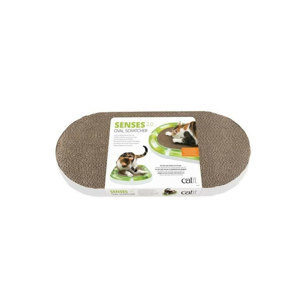 Cat it griffoir ovale senses 2. 0 - pour chat 24,4cm x 48,8cm x 3,5cm