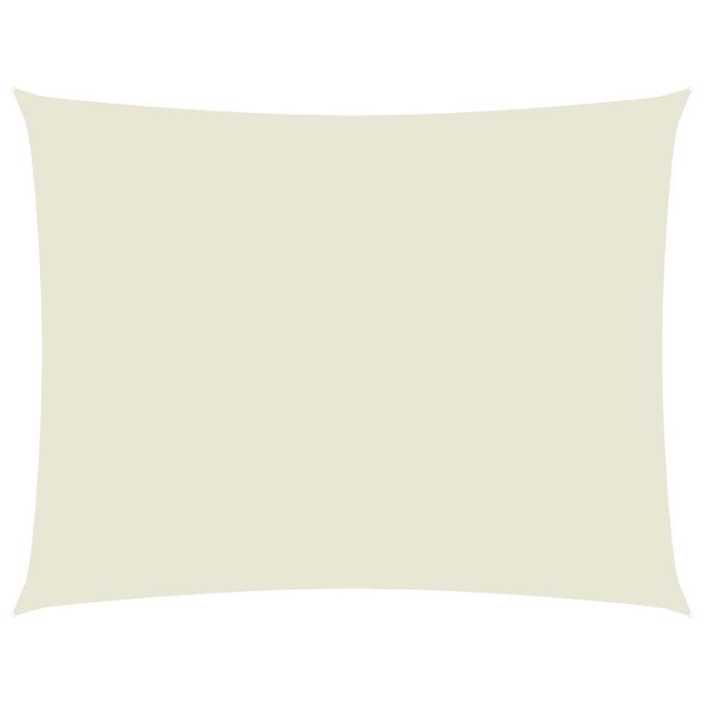 Voile de parasol tissu oxford rectangulaire 3,5x4,5 m crème
