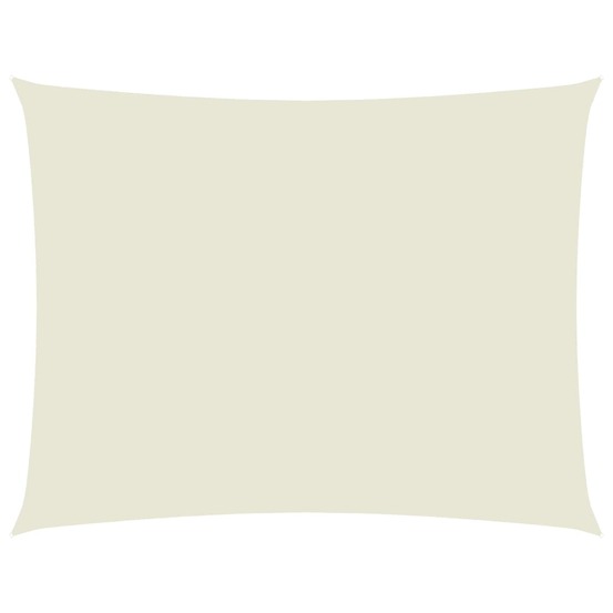 Voile de parasol tissu oxford rectangulaire 3,5x4,5 m crème