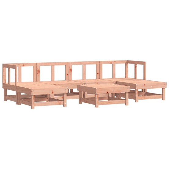 Salon de jardin 7 pcs bois massif douglas